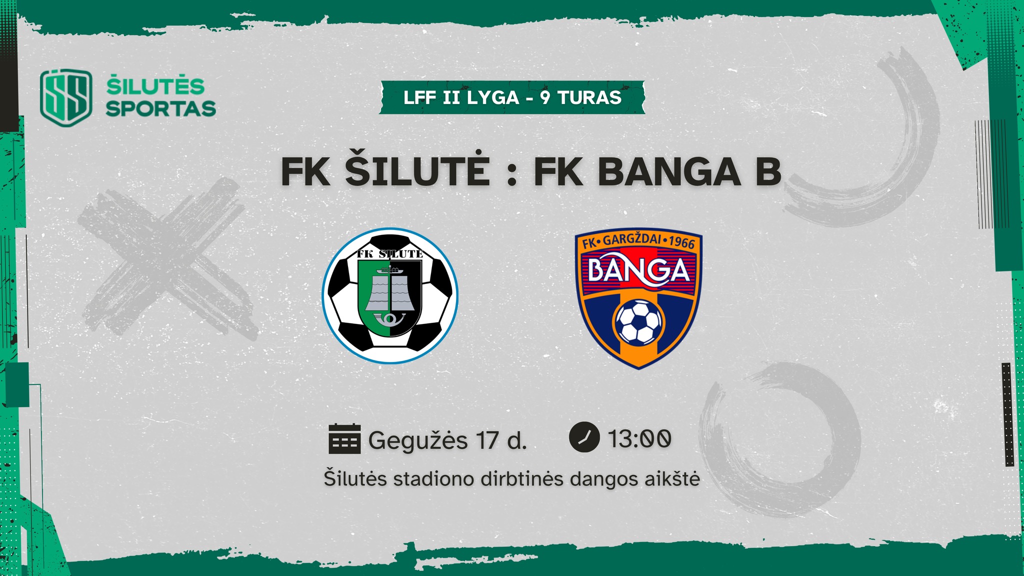 Gegužės 17 d. 13:00 val. LFF II lygos - 9 turas