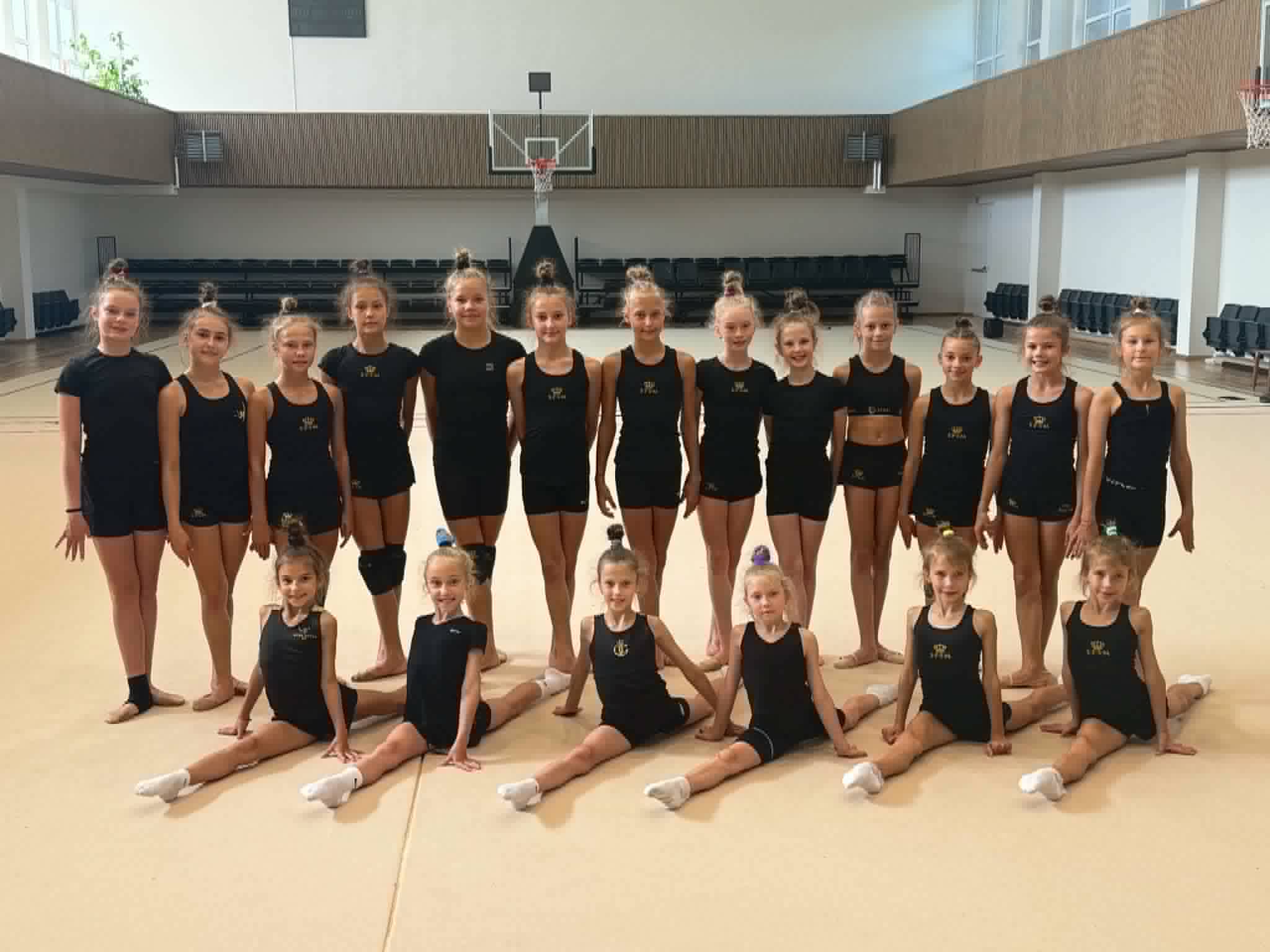 Mūsų sporto salėje vyko meninės gimnastikos stovykla!