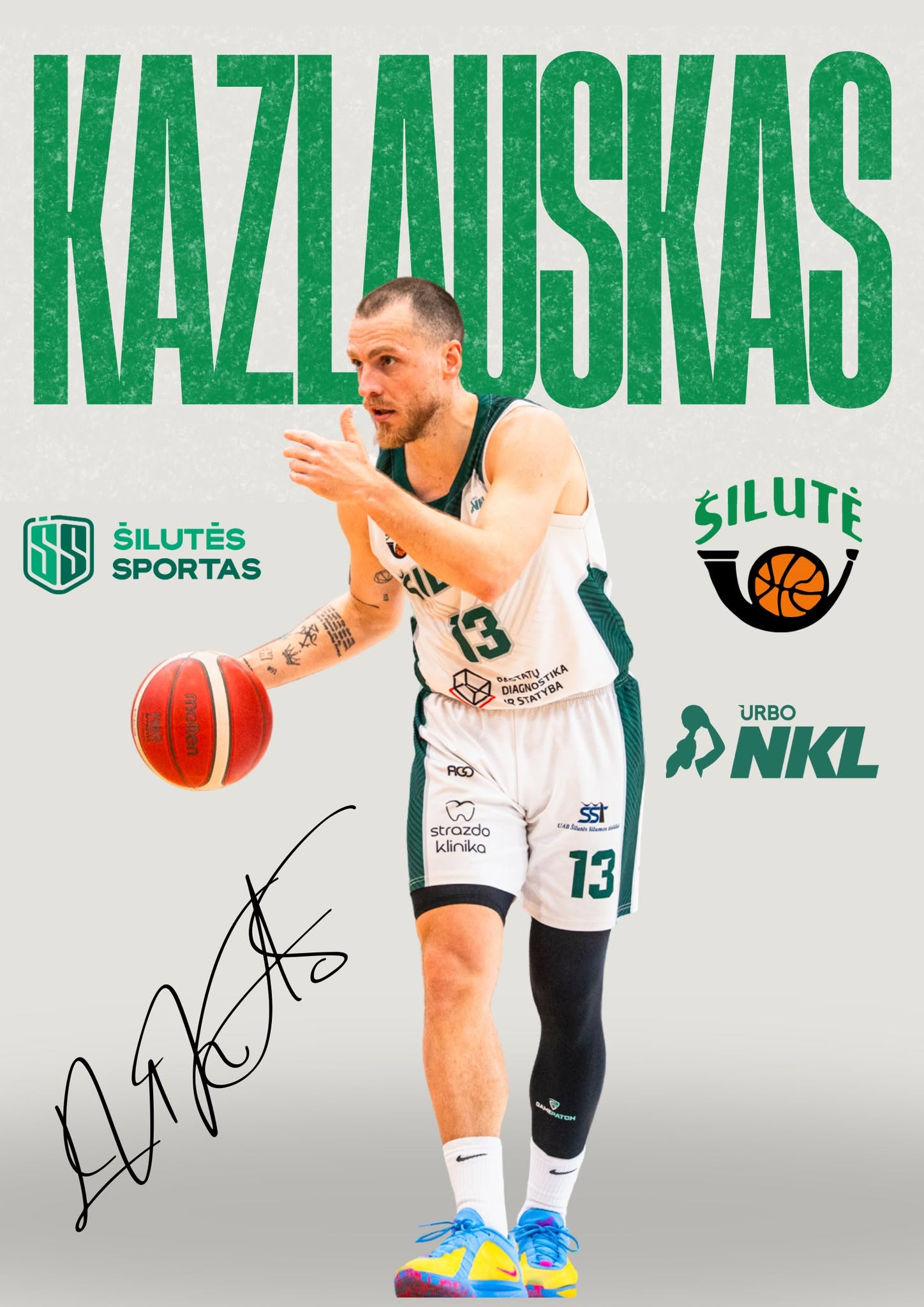 Su džiaugsmu pranešame, kad komandos kapitonas Lukas Kazlauskas ir toliau gins „Šilutė-PDS.lt“ garbę artėjančiame sezone!